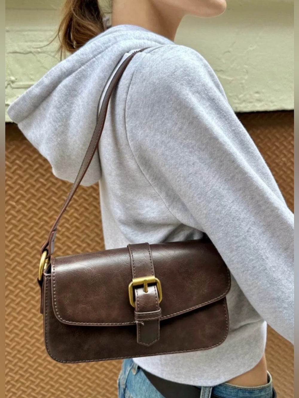 Brandy Melville Dark Brown Shoulder Bag